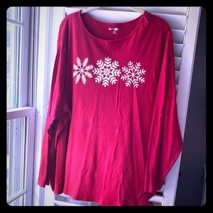 Kim Rogers Red Winter Blouse